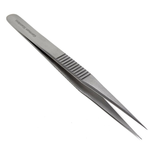 A2Z Scilab Watch Jewelery Repair Tweezers No 3 Fine Point Forceps Ridged Grip A2Z-ZR278 - main